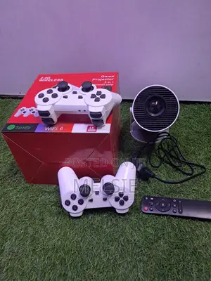 Portable Hy300 Gaming Projector Android 12 Wireless Gamepad