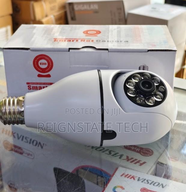 360° Smart Bulb Camera V380 Wifi PTZ Night Vision Home Security CCTV