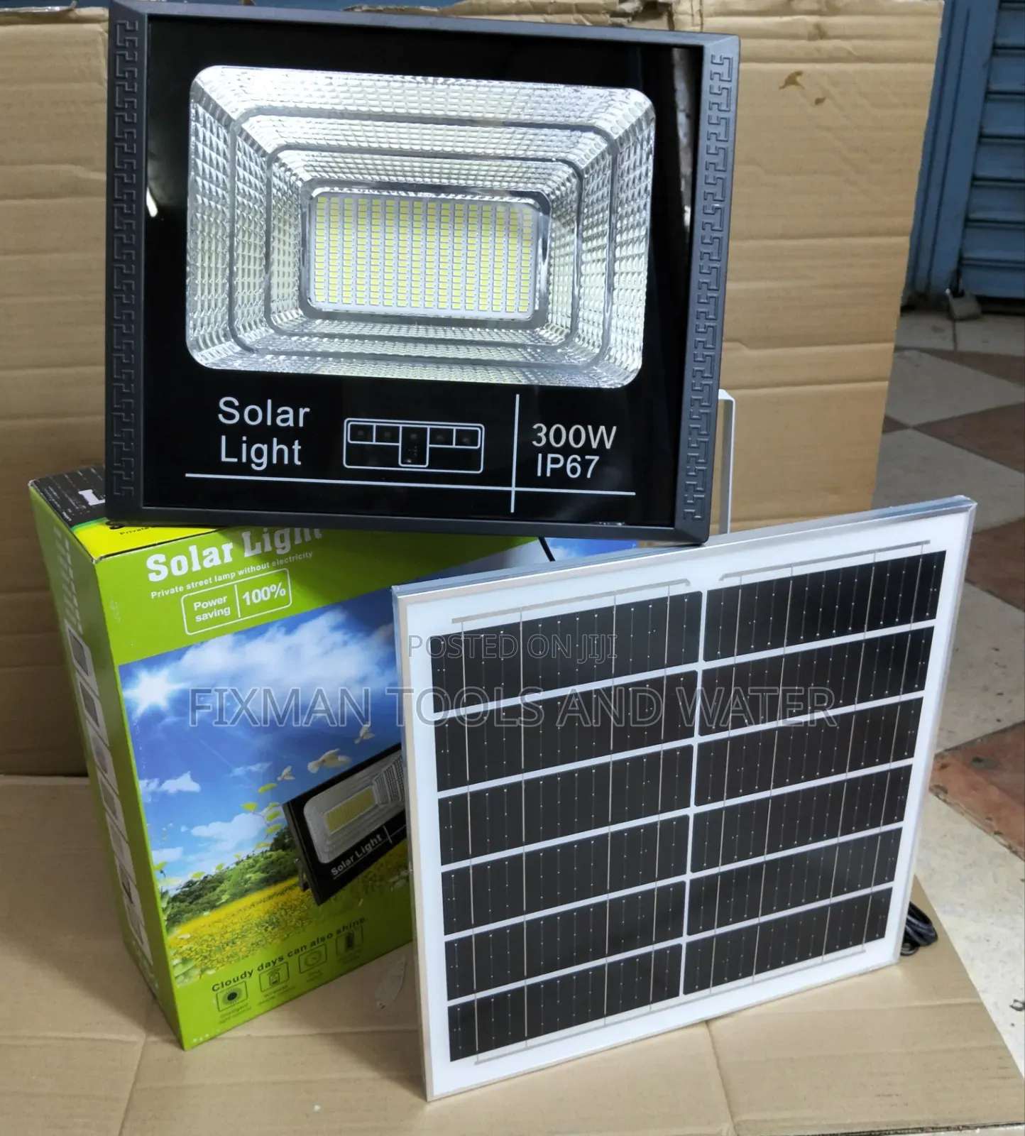 Bright Led Ip 67 Solar Flood Light 300 Watts Big Body Fit for Security