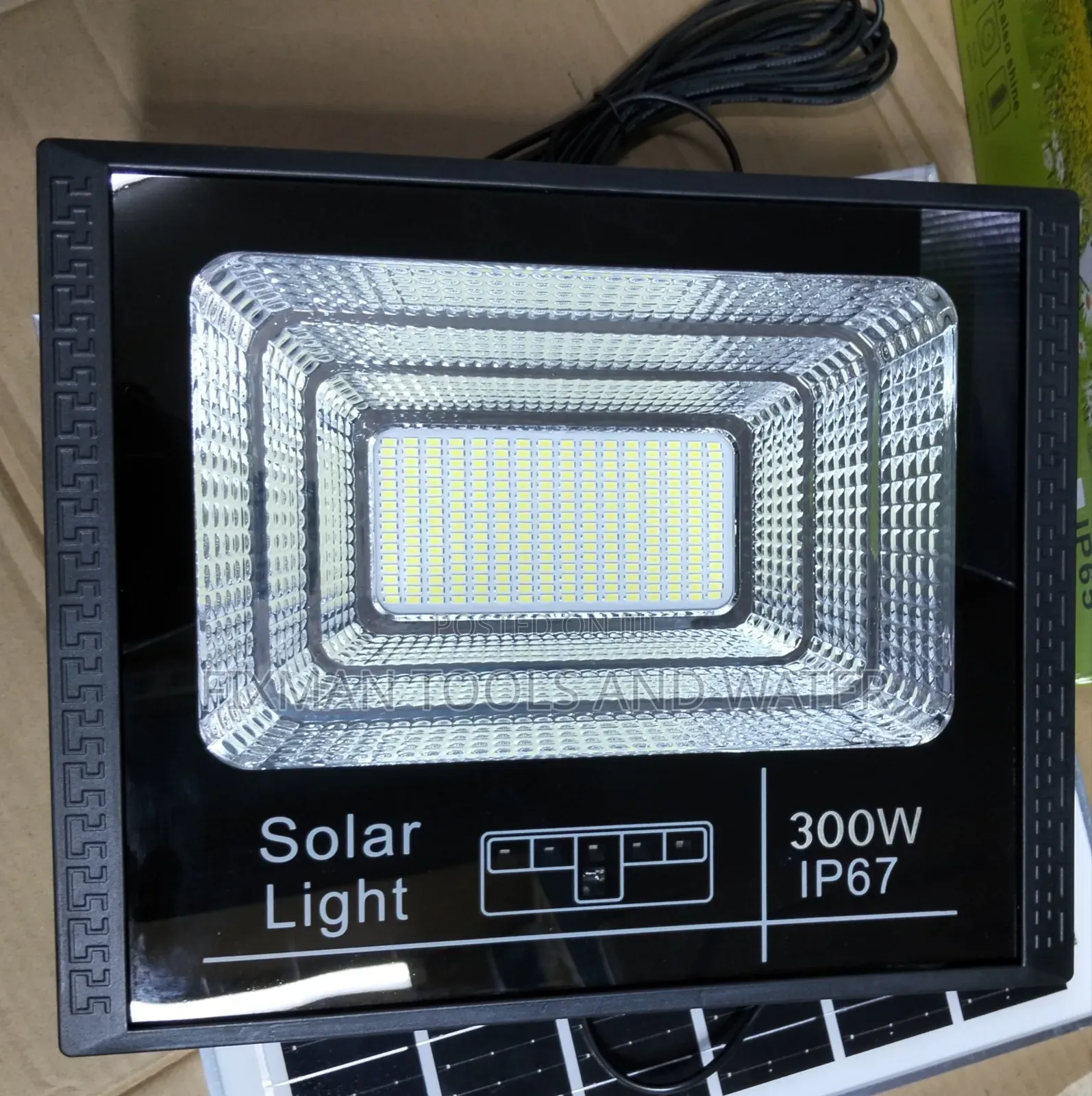 Bright Led Ip 67 Solar Flood Light 300 Watts Big Body Fit for Security