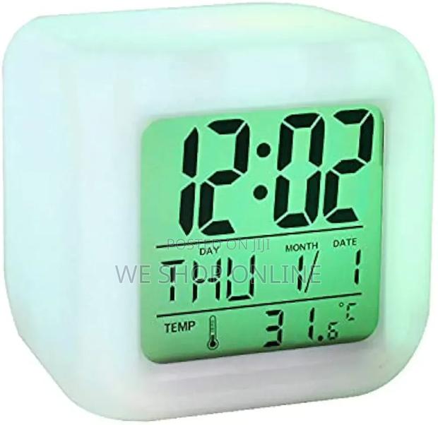 Color Changing Cube Led Alarm Clock - thumbnail 5