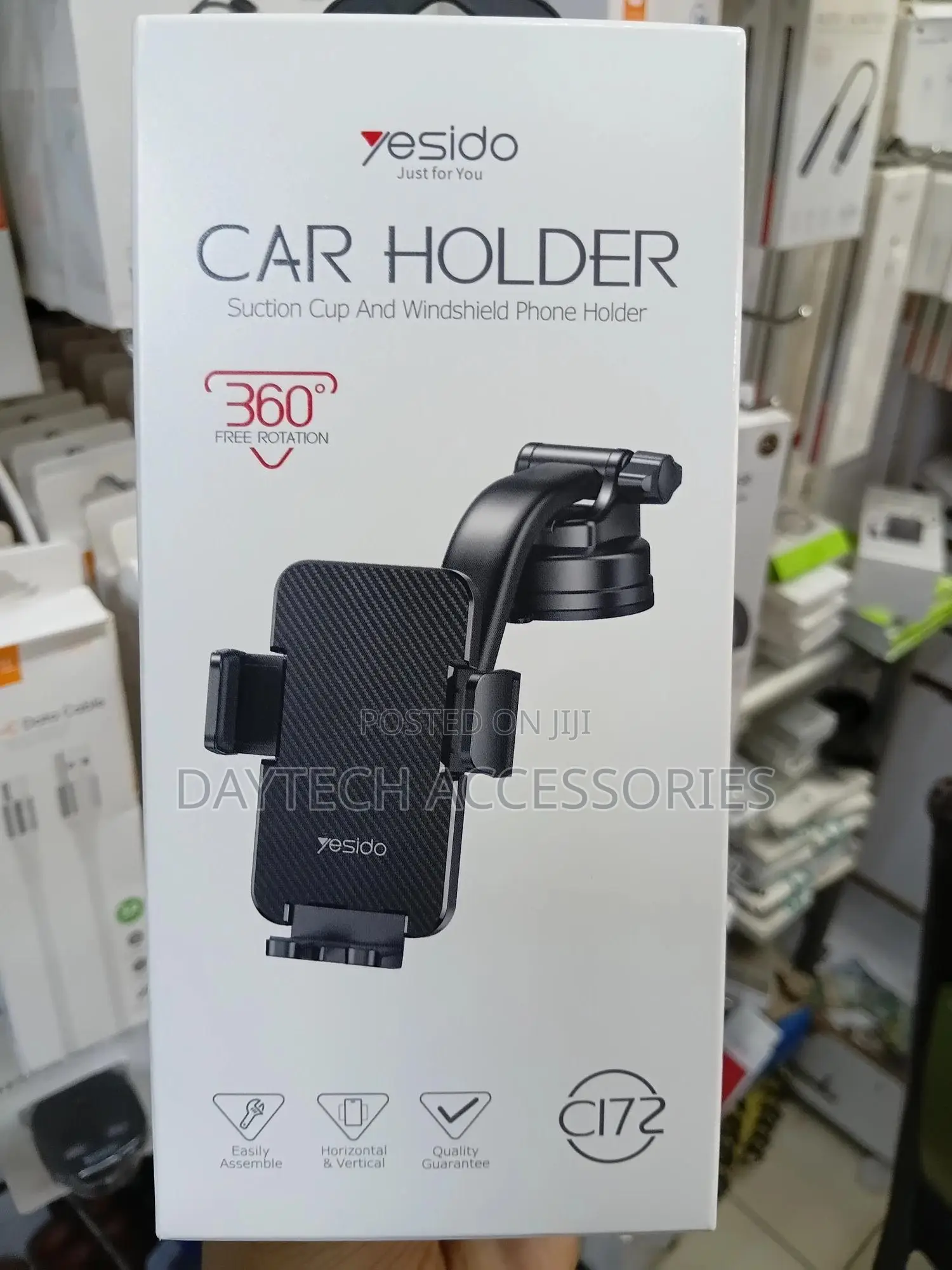 Yesido Car Holder Suction Cup and Windshield Phone Holder