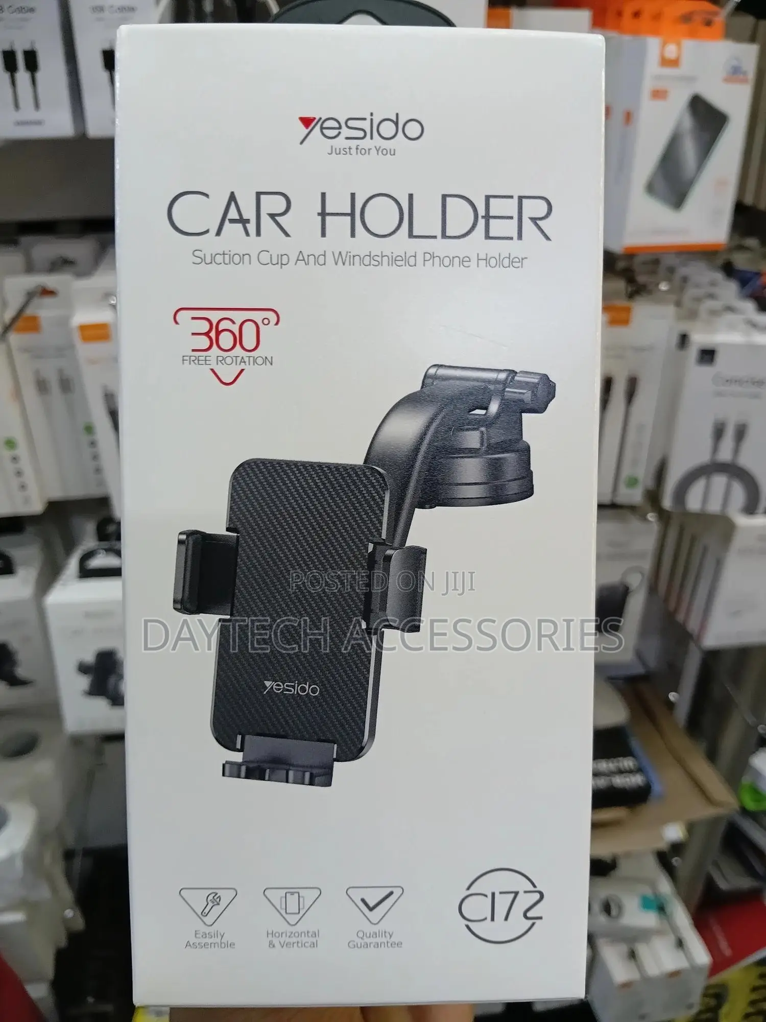 Yesido Car Holder Suction Cup and Windshield Phone Holder