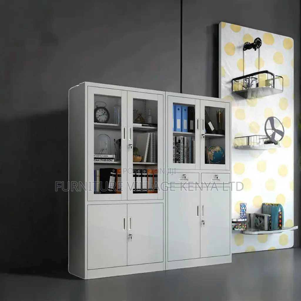 2-Swing Door Filling Cabinet With 2-Drawers