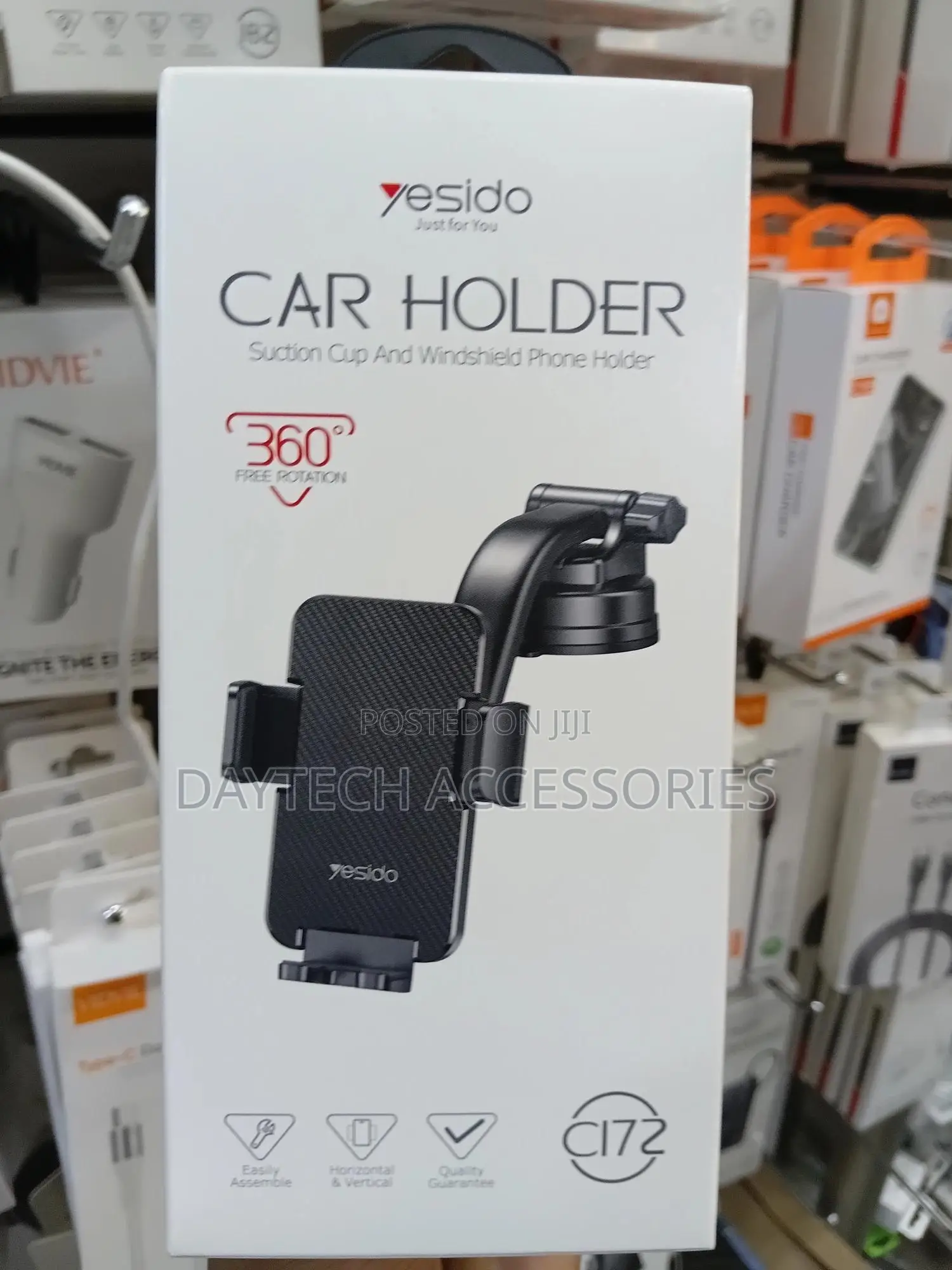 Yesido Car Holder Suction and Windshield Phone Holder [C172]