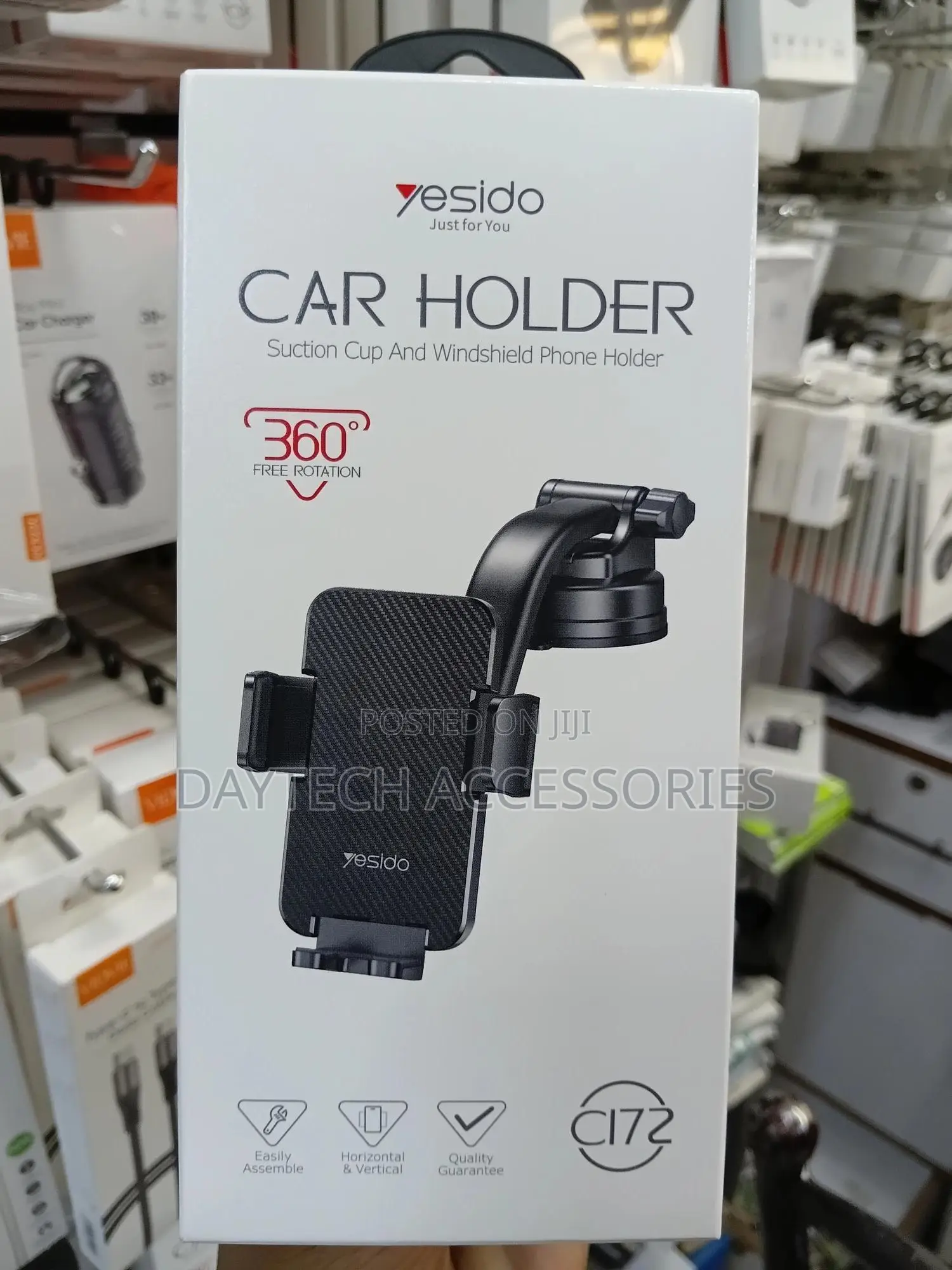 Yesido Car Holder Suction and Windshield Phone Holder [C172]