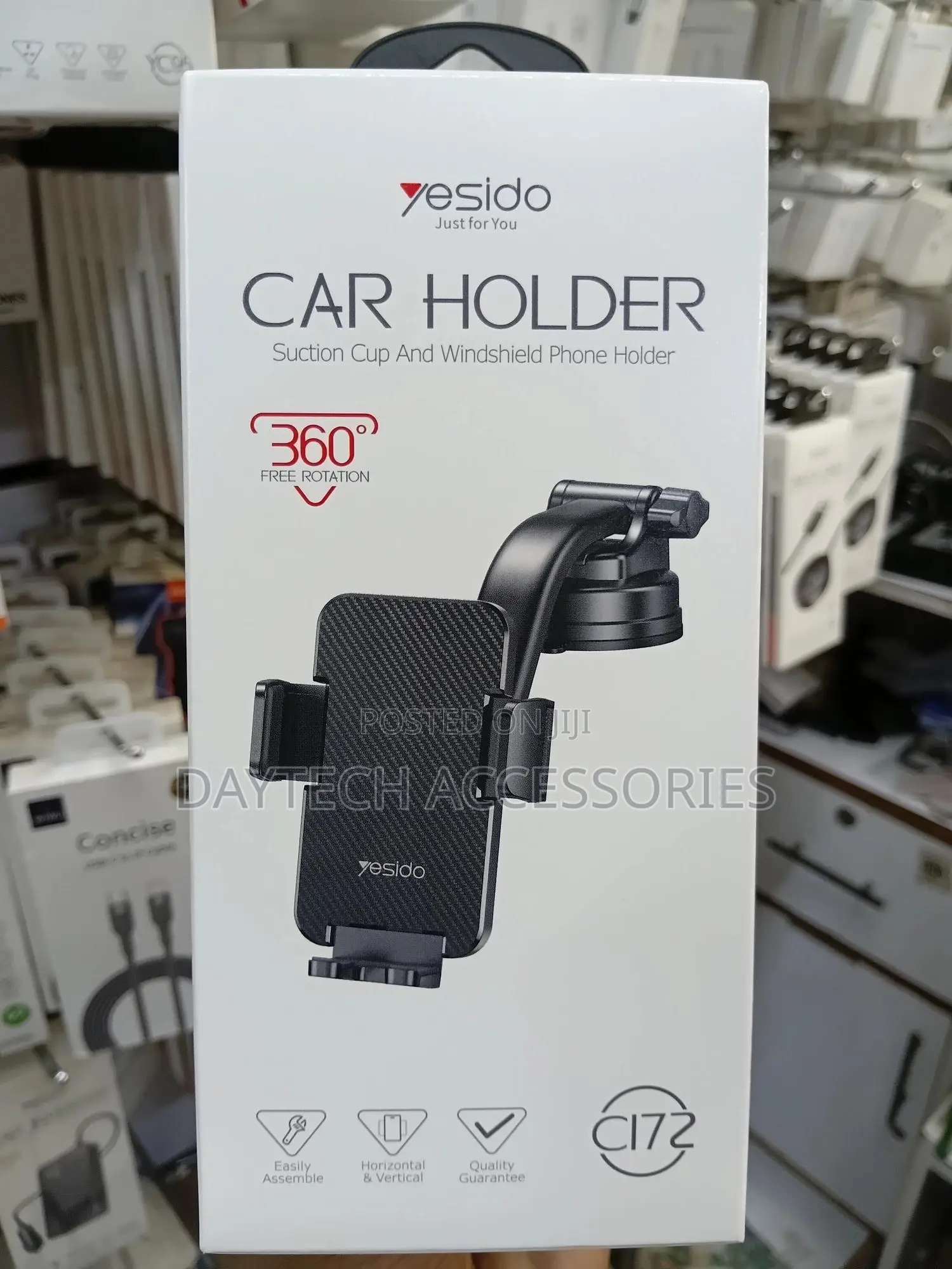 Yesido Car Holder Suction and Windshield Phone Holder [C172]