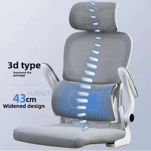 Imported White Swivel Ergonomic Mesh Chair