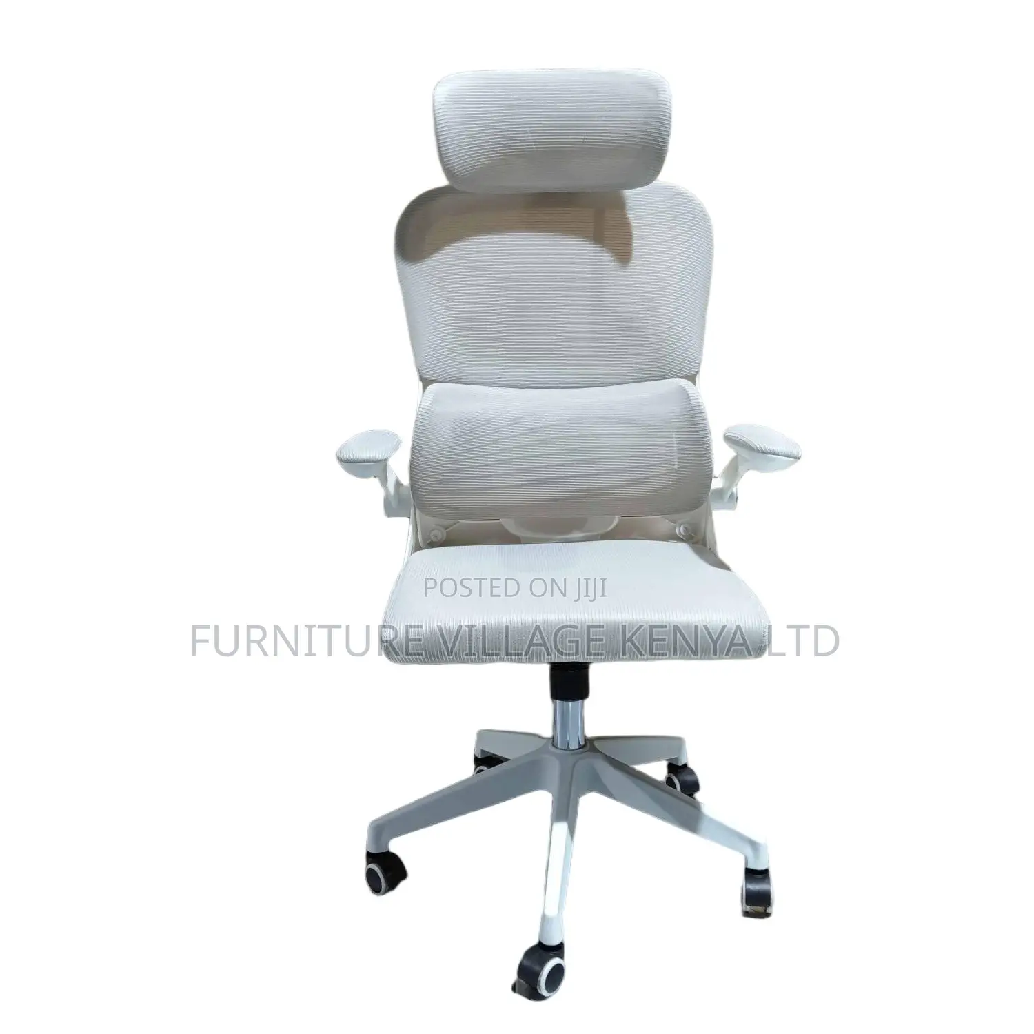 Imported White Swivel Ergonomic Mesh Chair