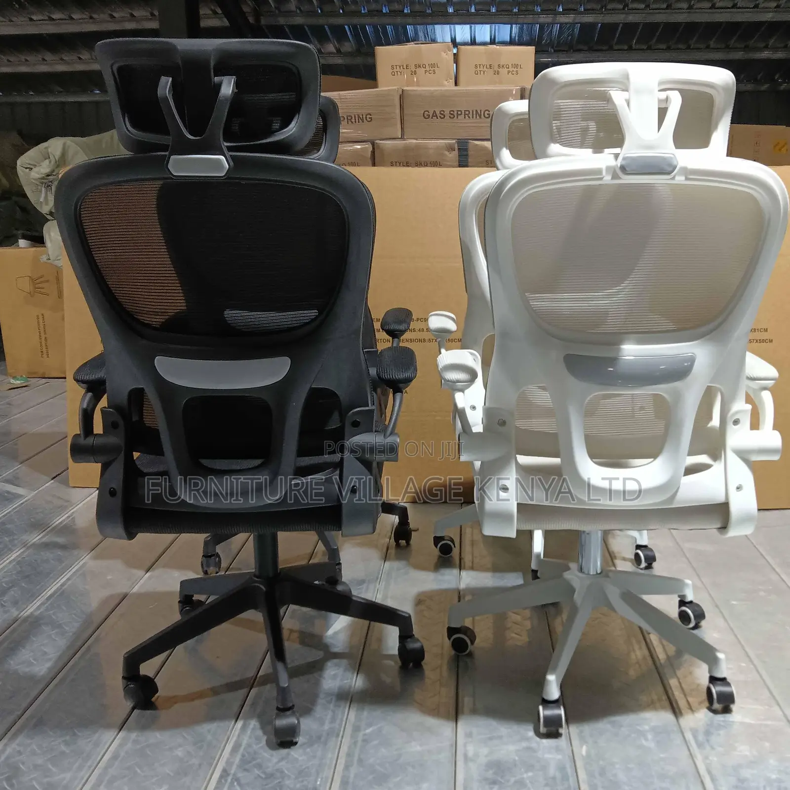 Imported White Swivel Ergonomic Mesh Chair