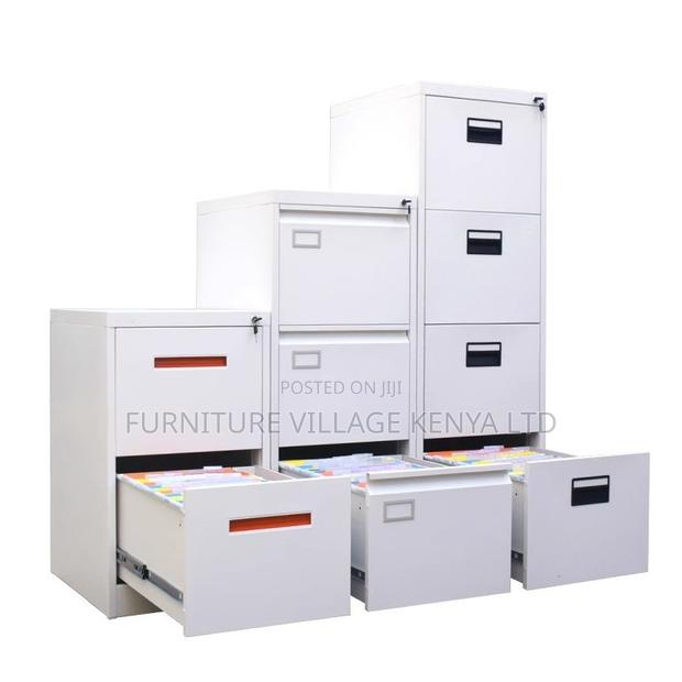 4-Drawers Modern Metallic Storage Locker - thumbnail 2
