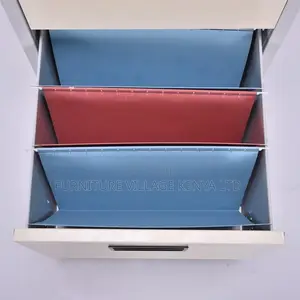 4-Drawers Modern Metallic Storage Locker