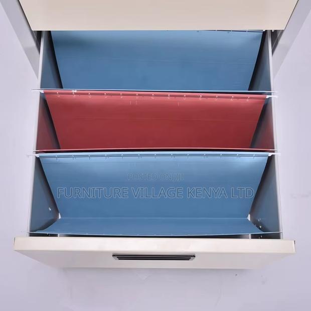 4-Drawers Modern Metallic Storage Locker - thumbnail 4