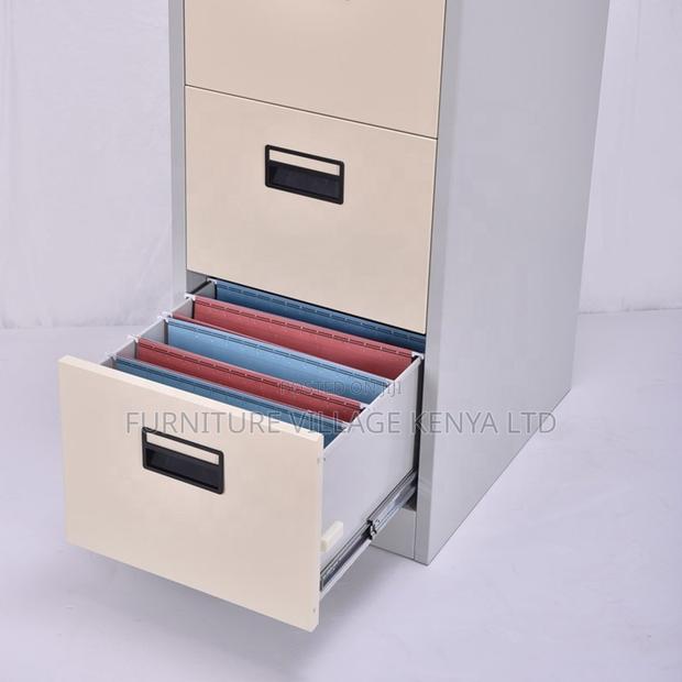 4-Drawers Modern Metallic Storage Locker - thumbnail 6
