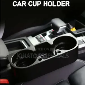 Car Seat Gap Organizer Double Cup Holder Phone Slot – Black
