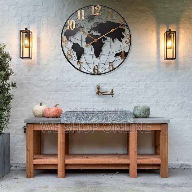 Large World Map Wall Clock - thumbnail 5
