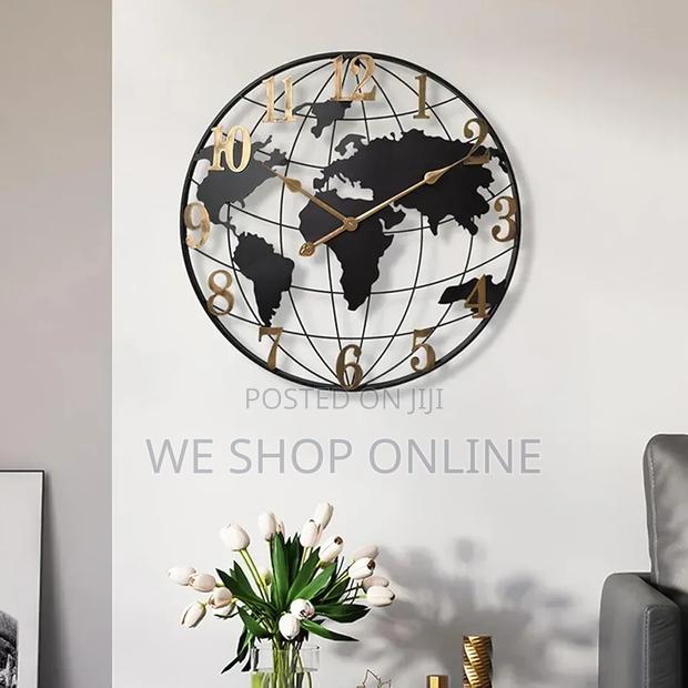 Large World Map Wall Clock - thumbnail 7