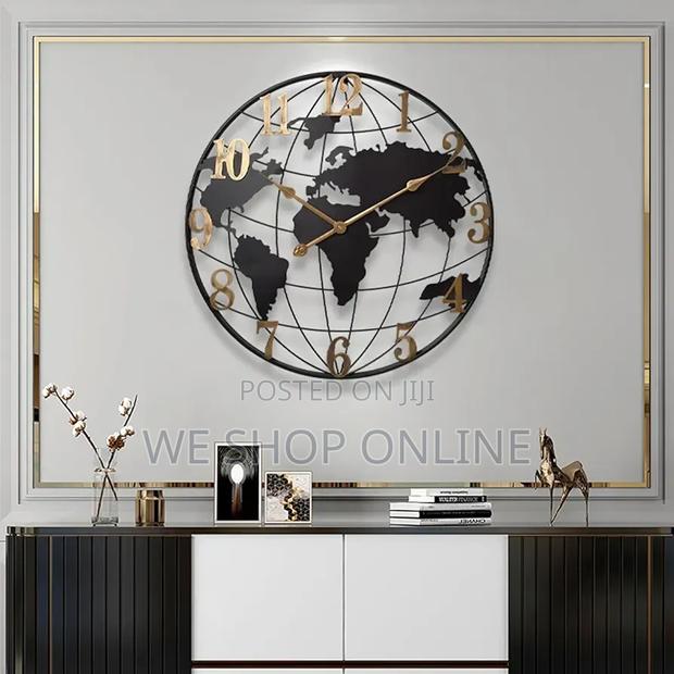 Large World Map Wall Clock - thumbnail 8