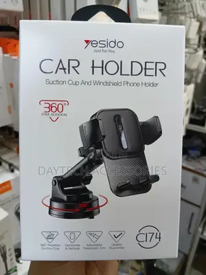Yesido C174 Suction Cup Type Telescopic Car Phone Holder (Black)