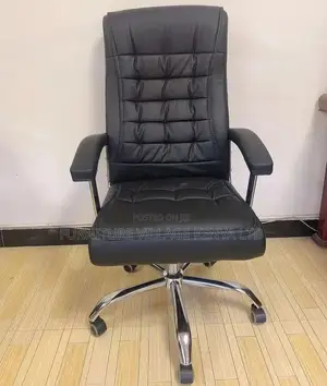 Black Leather Manager's Executive Task Chair