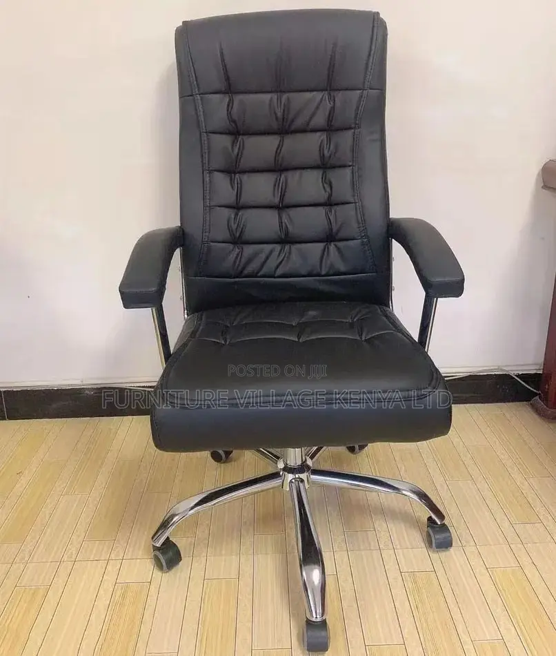 Black Leather Manager's Executive Task Chair