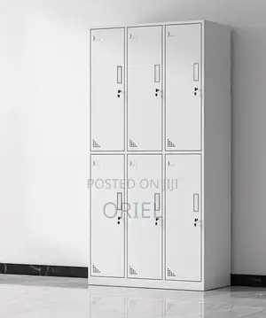 Office Cabinet : Office 6-Door Metallic Steel Cabine