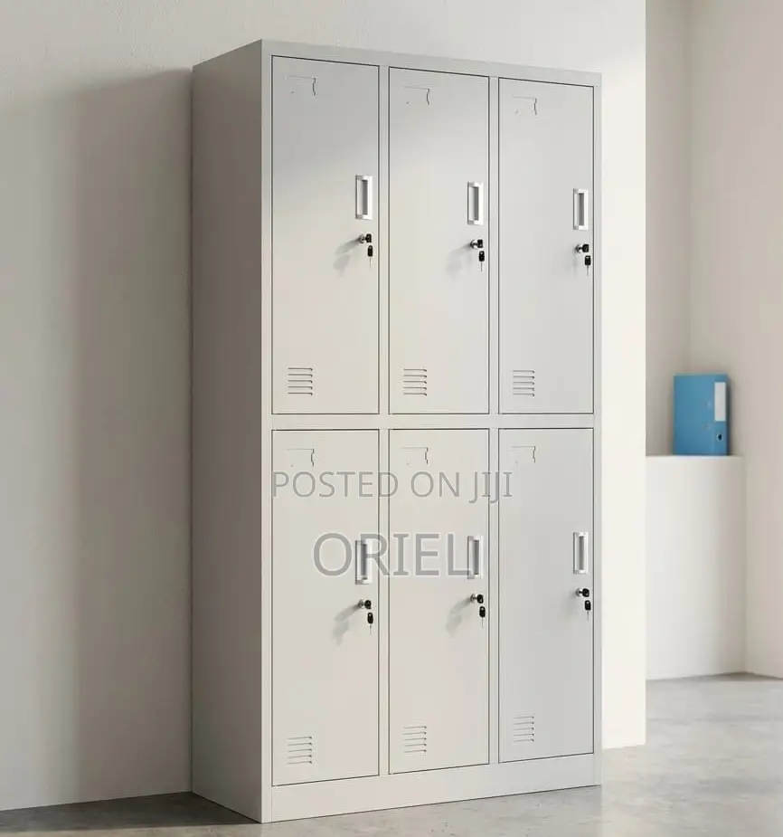 Office Cabinet : Office 6-Door Metallic Steel Cabine