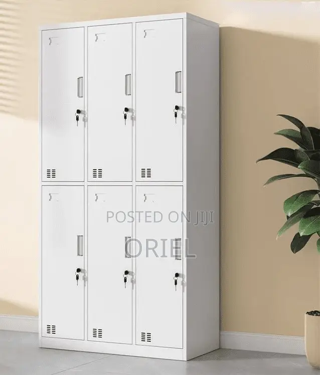 Office Cabinet : Office 6-Door Metallic Steel Cabine
