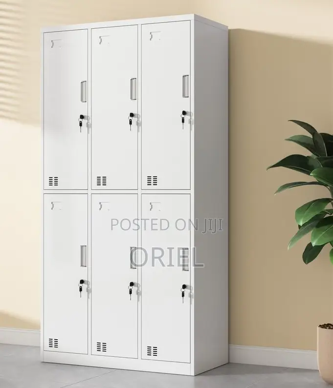 Office Cabinet : Office 6-Door Metallic Steel Cabine