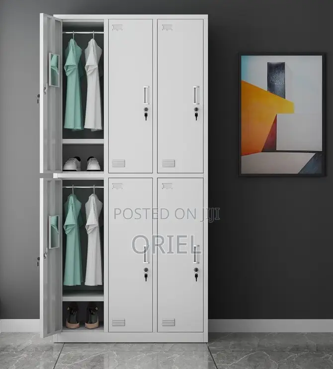 Office Cabinet : Office 6-Door Metallic Steel Cabine