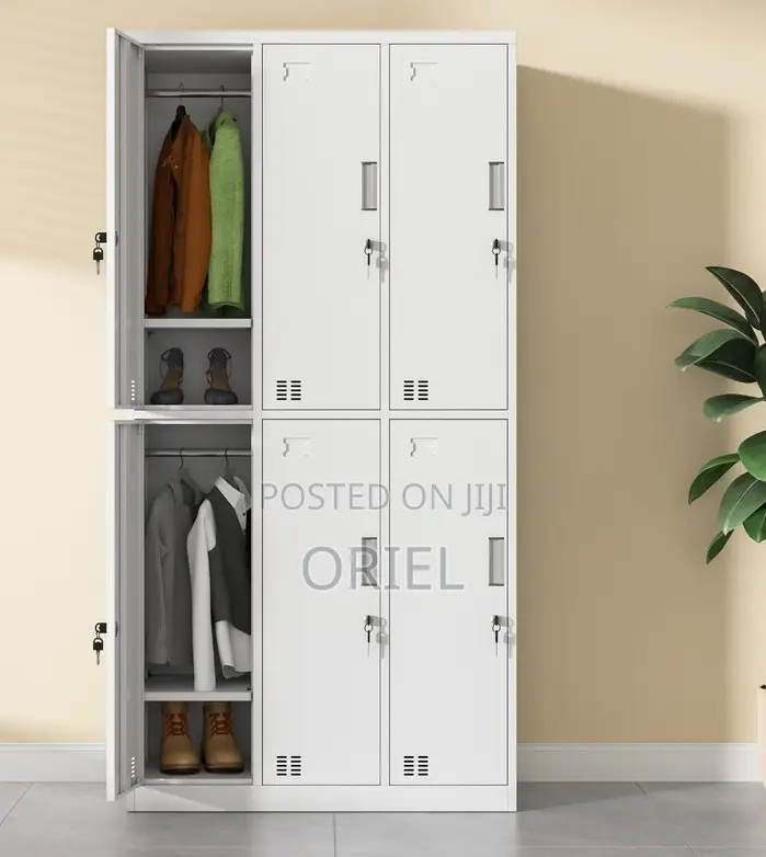Office Cabinet : Office 6-Door Metallic Steel Cabine