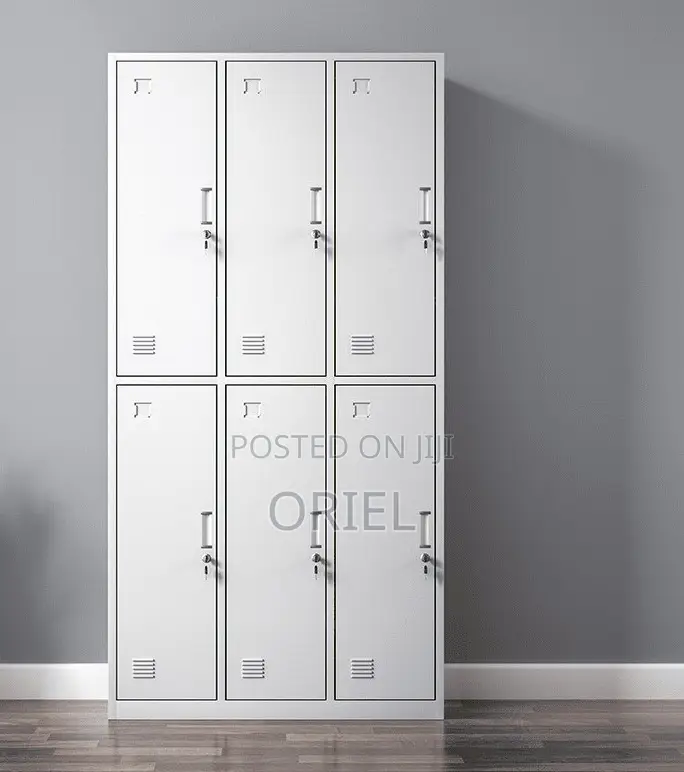 Office Cabinet : Office 6-Door Metallic Steel Cabine