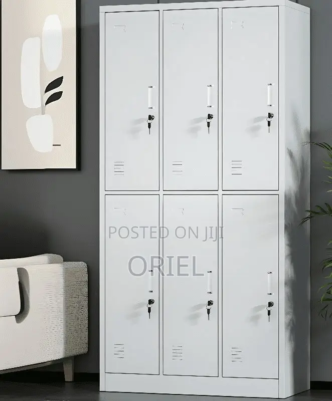Office Cabinet : Office 6-Door Metallic Steel Cabine