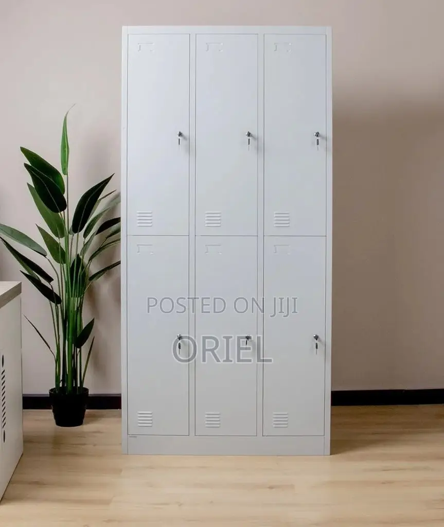 Office Cabinet : Office 6-Door Metallic Steel Cabine