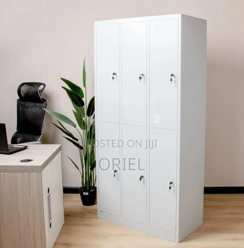 Office Cabinet : Office 6-Door Metallic Steel Cabine