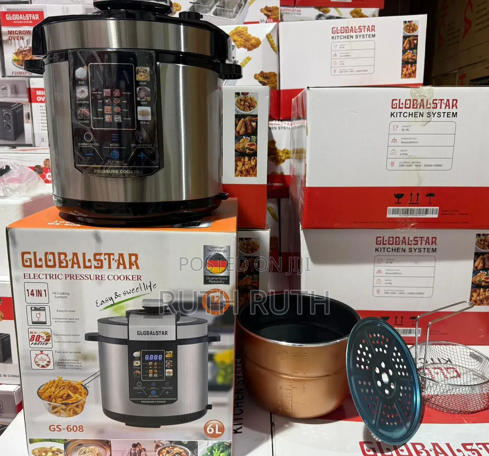 6 Litres 14 in 1 Function Globalstar Pressure Cooker
