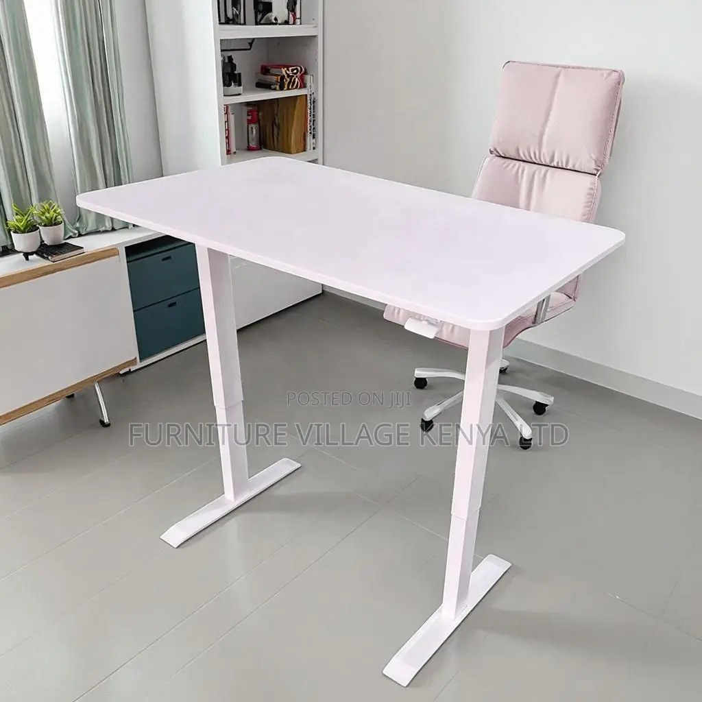White Electric Height Adjustable Imported Gaming Desk