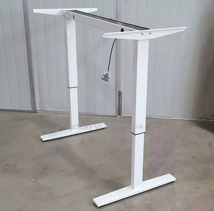 White Electric Height Adjustable Imported Gaming Desk
