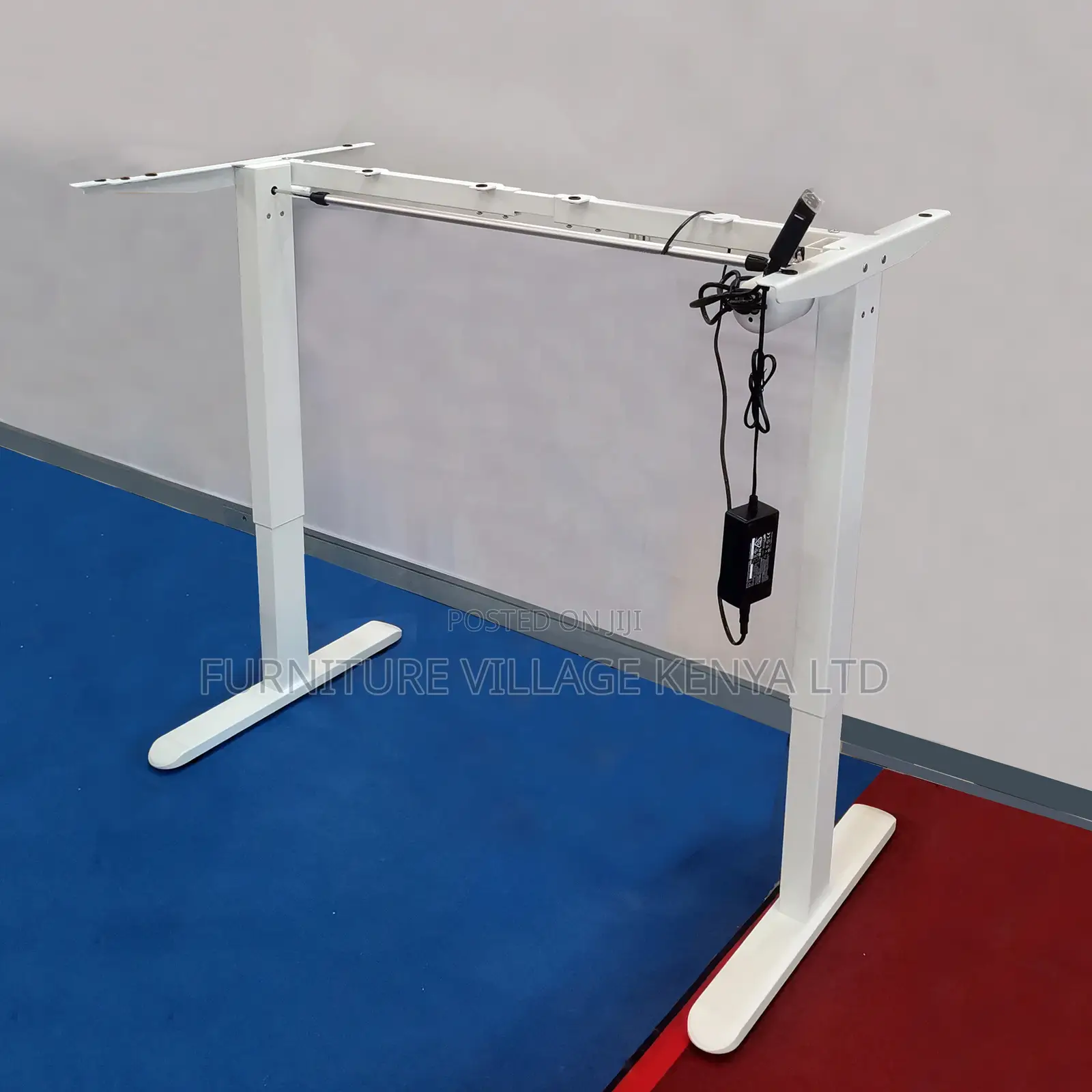 White Electric Height Adjustable Imported Gaming Desk