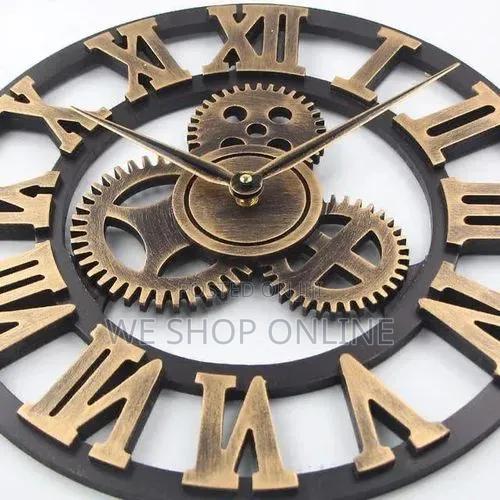 Roman Vintage Gear Wall Clock 60cm - thumbnail 2