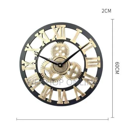 Roman Vintage Gear Wall Clock 60cm - thumbnail 5