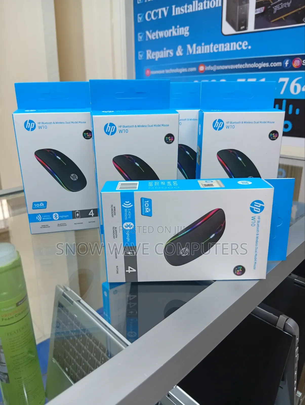Hp W10 Bluetooth Wireless Dual Model Mouse