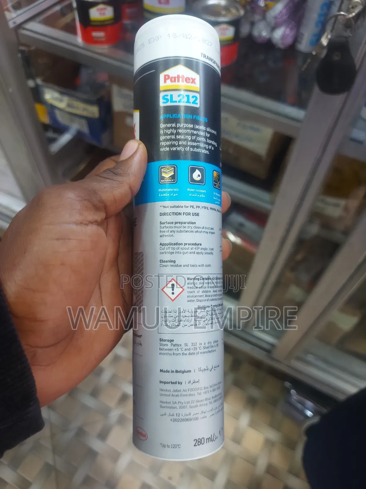 280 Pattex Sl212 General Purpose Acetic Silicone Sealant,