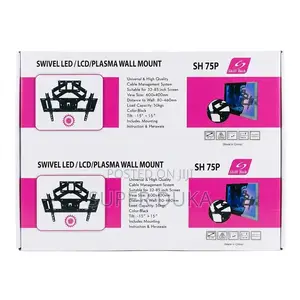 32-85" Tv Full Motion Double Arm Skill Tech Sh 75p Swivel Wall Mount