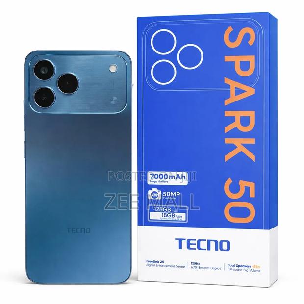 New Tecno Spark 50 128 GB Blue - thumbnail 2