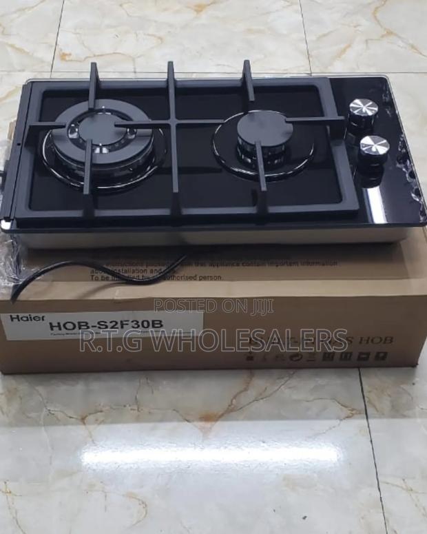 Haier Tempered Glass 2 Burner Built-in Gas Hob