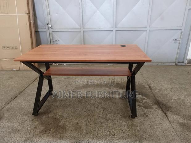 Walnut/Black Office Desk
