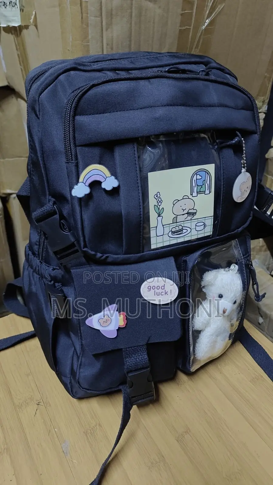 Back to School Style High Capacity School Bag. Size 46*32*20cm.