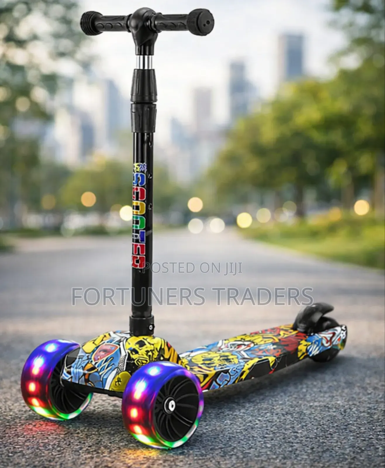 Scooter With Graffiti