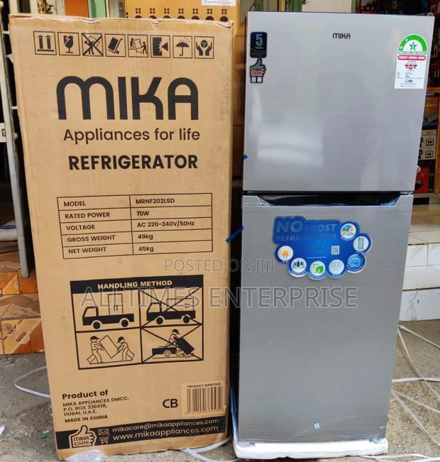 Mika 202litres Fridge No Frost